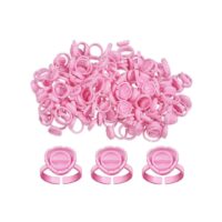 Anillos de pestañas en forma de corazón 100unid