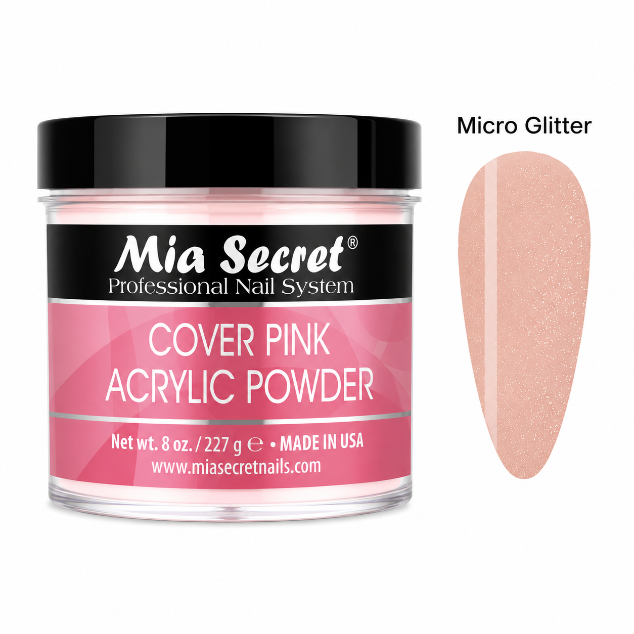 Cover Pink, Acrílico Mia Secret 227gr